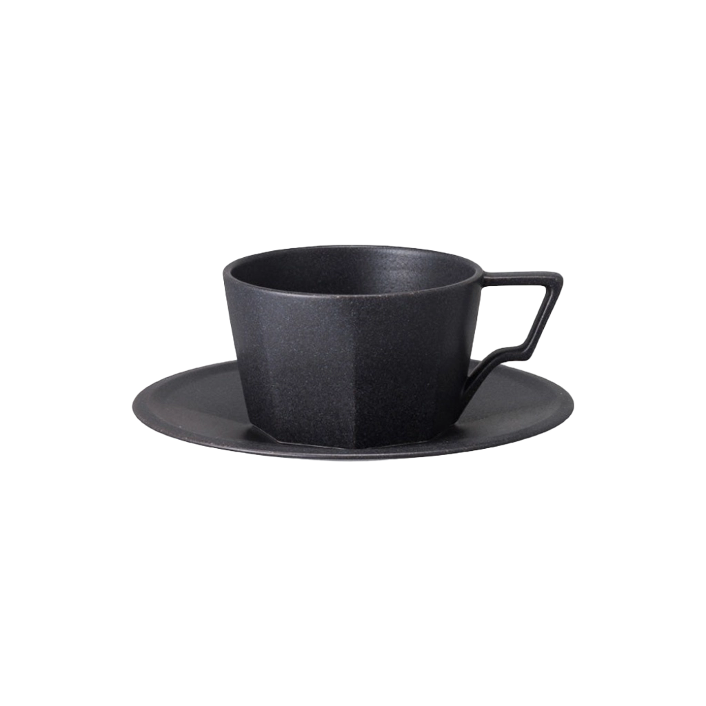 Kinto OCT Teacup & Saucer, 220ml