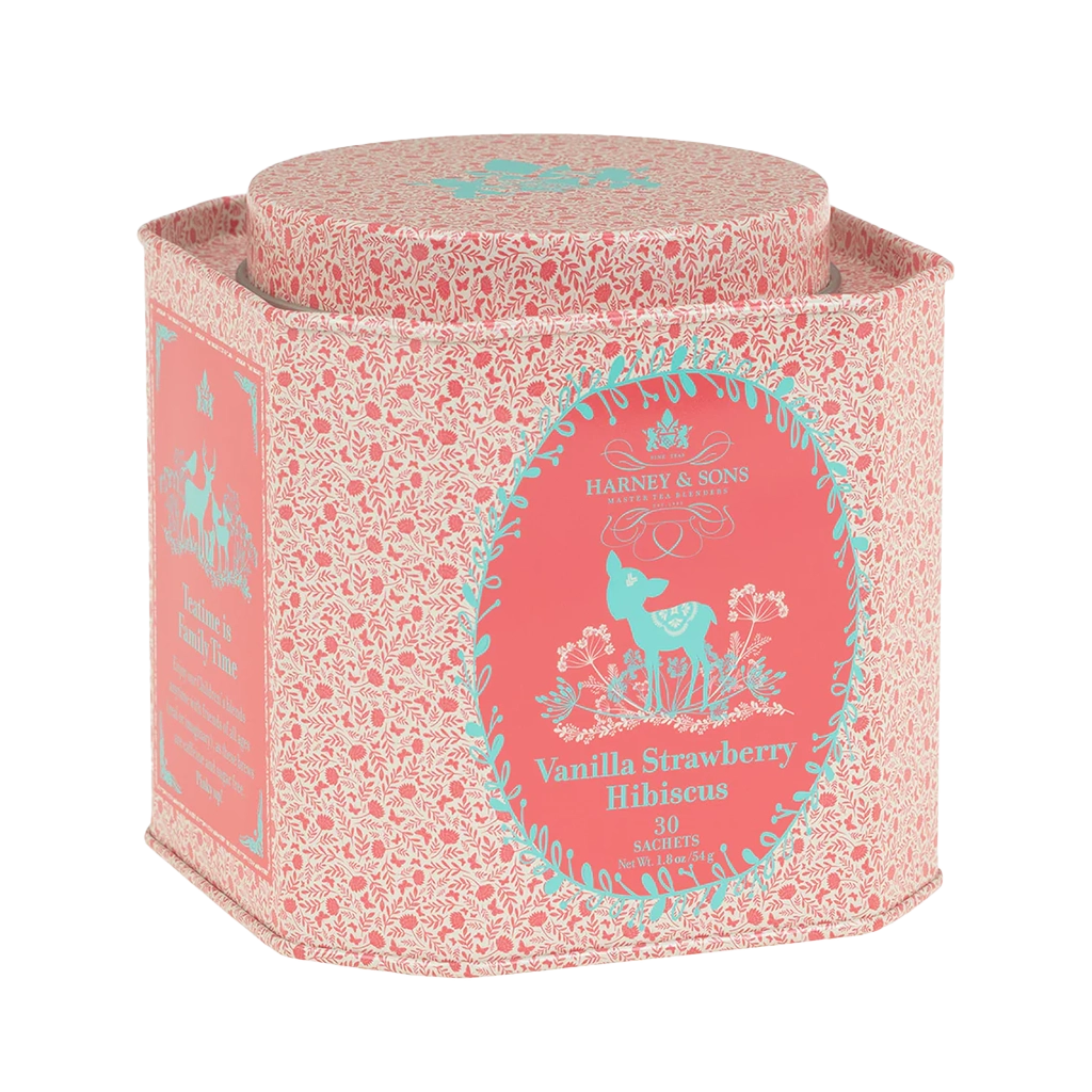 Vanilla Strawberry Hibiscus, Tin of 30 Sachets