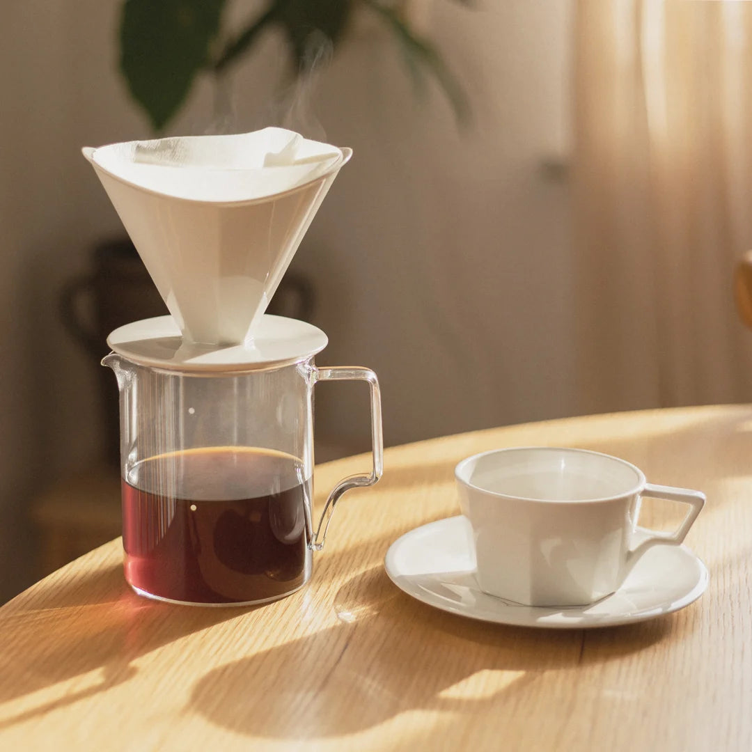 Kinto OCT Teacup & Saucer, 220ml